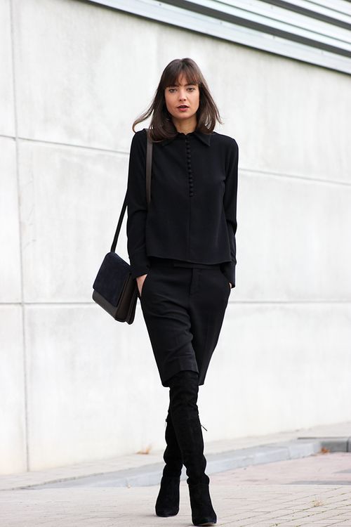 استایل مونوکروم چیست؟ | گالری مانتو میرداماد black monochrome fashion استایل مونوکروم