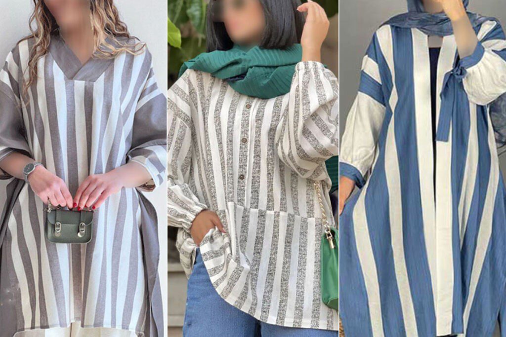 مانتو راه راه را چگونه استایل کنیم?