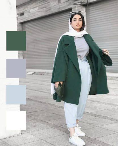 مانتو چه رنگی بخریم؟ راهنمای خرید مانتو مناسب با انواع استایل ها | گالری مانتو میرداماد سبز تیره مانتو چه رنگی بخریم؟ راهنمای خرید مانتو مناسب با انواع استایل ها | مانتو چه رنگی سبز تیره