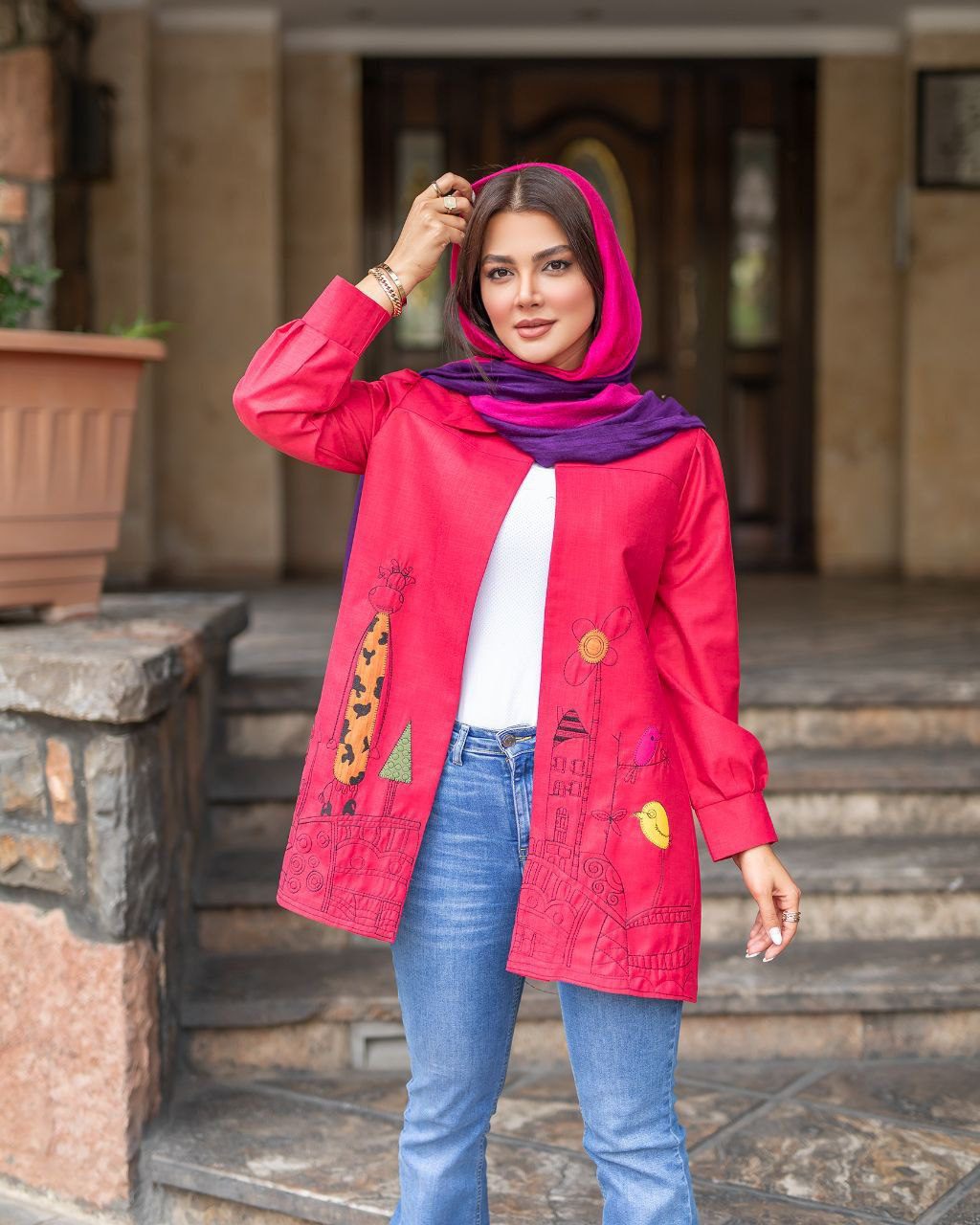 الگوی شومیز مانتویی | گالری مانتو میرداماد مانتو لین تکه دوزی خنک تابستانه الگوی شومیز مانتویی