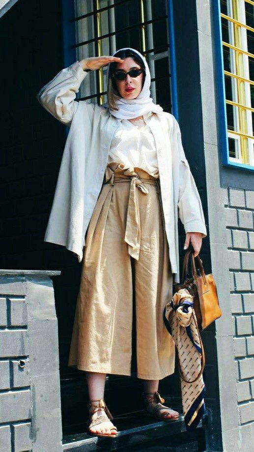 مدل های شلوار راسته گشاد با مانتو | گالری مانتو میرداماد 5 شلوار راسته گشاد با مانتو