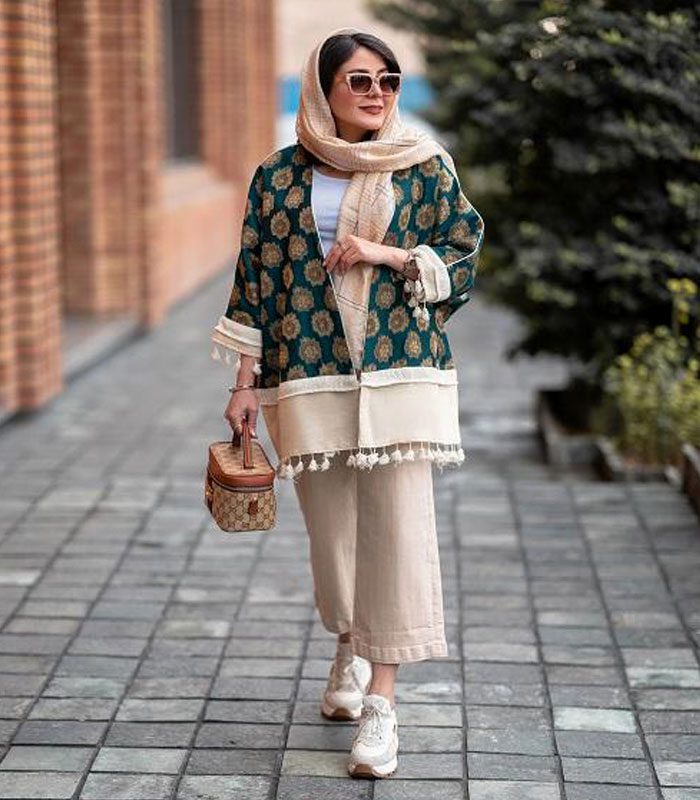 مدل های شلوار راسته گشاد با مانتو | گالری مانتو میرداماد spring traditional coat 3 1 شلوار راسته گشاد با مانتو