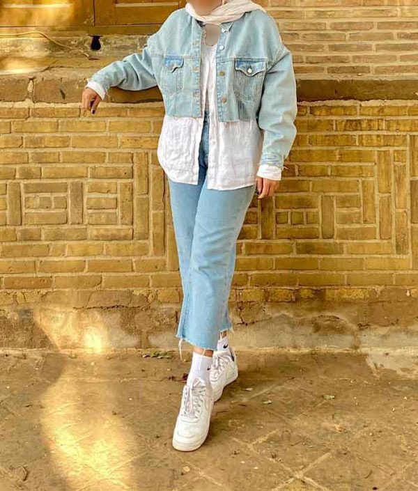 انواع ست شلوار مام فیت با مانتو | گالری مانتو میرداماد womens style short coat with mom pants 14 ست شلوار مام فیت با مانتو