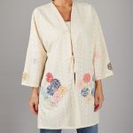 مانتو ژاکارد ترک جیب سنتی