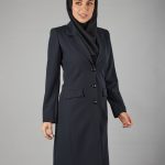 مانتو کت تک دکمه طلایی بلند