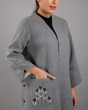 فوتر دوتن جیب گلدوزی