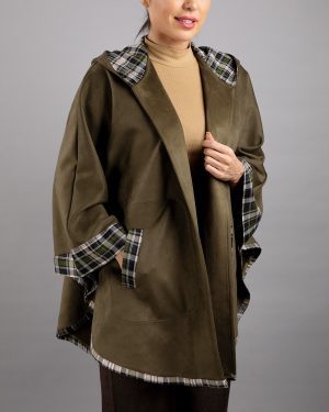 مانتو پانچ سوییت کلاهدار دلین