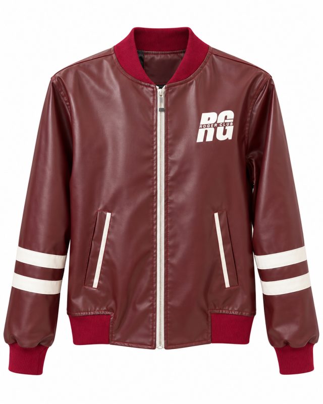 گالری مانتو میرداماد | مانتو Maroon RC Varsity Bomber Jacket